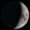 Imagen de la luna iluminada al 19 %