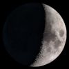 Imagen de la luna iluminada al 21 %