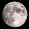 Imagen de la luna iluminada al 46 %