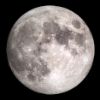 Imagen de la luna iluminada al 47 %