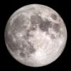 Imagen de la luna iluminada al 48 %