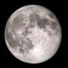 Imagen de la luna iluminada al 56 %
