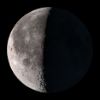 Imagen de la luna iluminada al 78 %