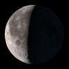 Imagen de la luna iluminada al 79 %
