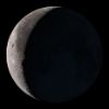 Imagen de la luna iluminada al 86 %