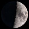Imagen de la luna iluminada 47 %