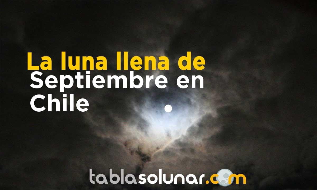 Luna llena de Septiembre de 2021 en Chile