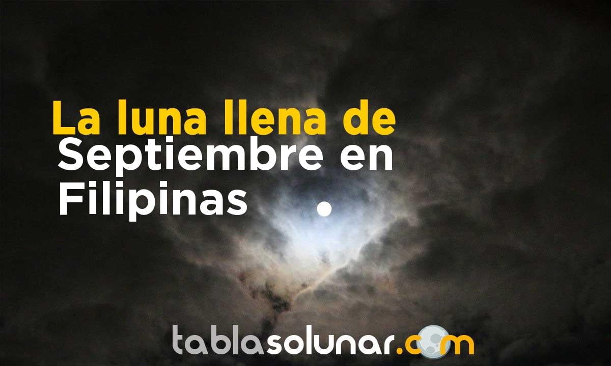 Luna llena de Septiembre de 2021 en Filipinas