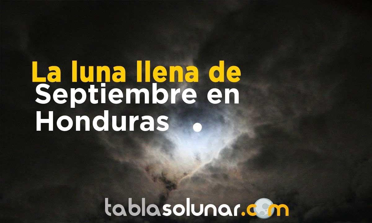 Luna llena de Septiembre de 2021 en Honduras