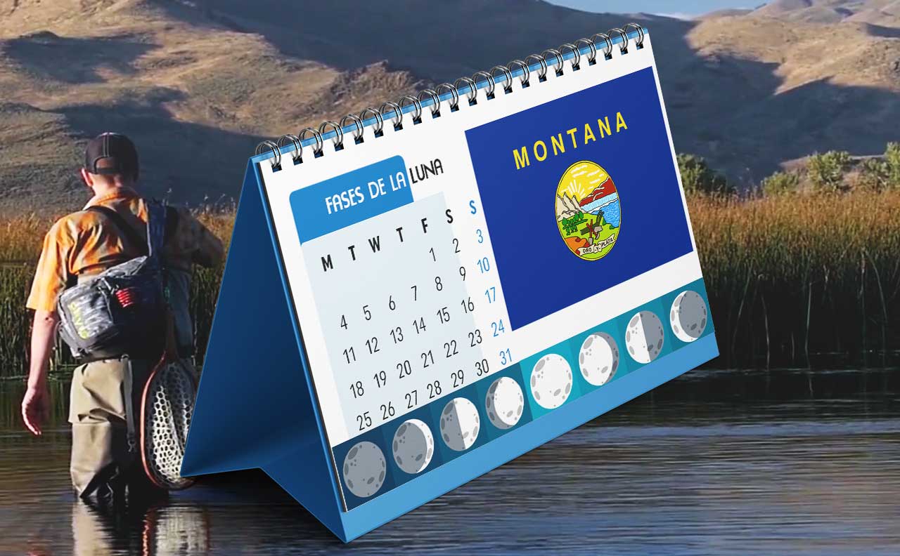 Tabla solunar para la pesca en Montana