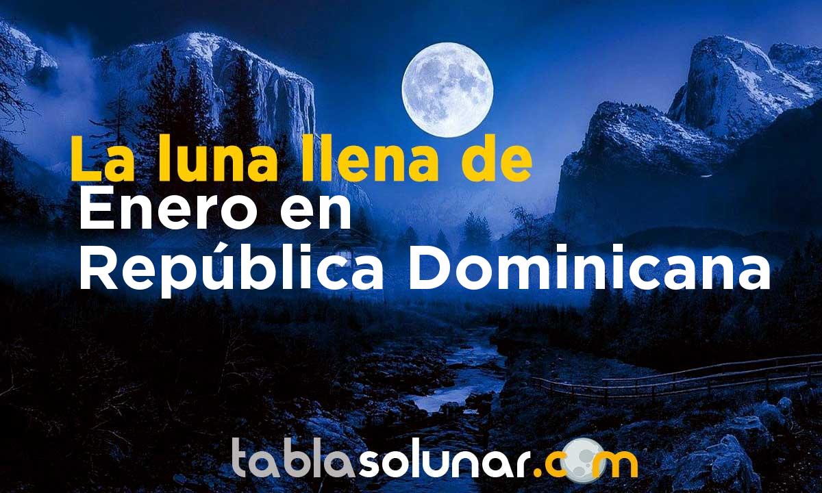 Luna llena de Enero de 2021 en República Dominicana